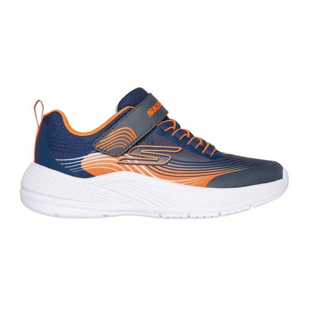 Skechers Boys Microspec Advance Sneakers / Gray/Orange